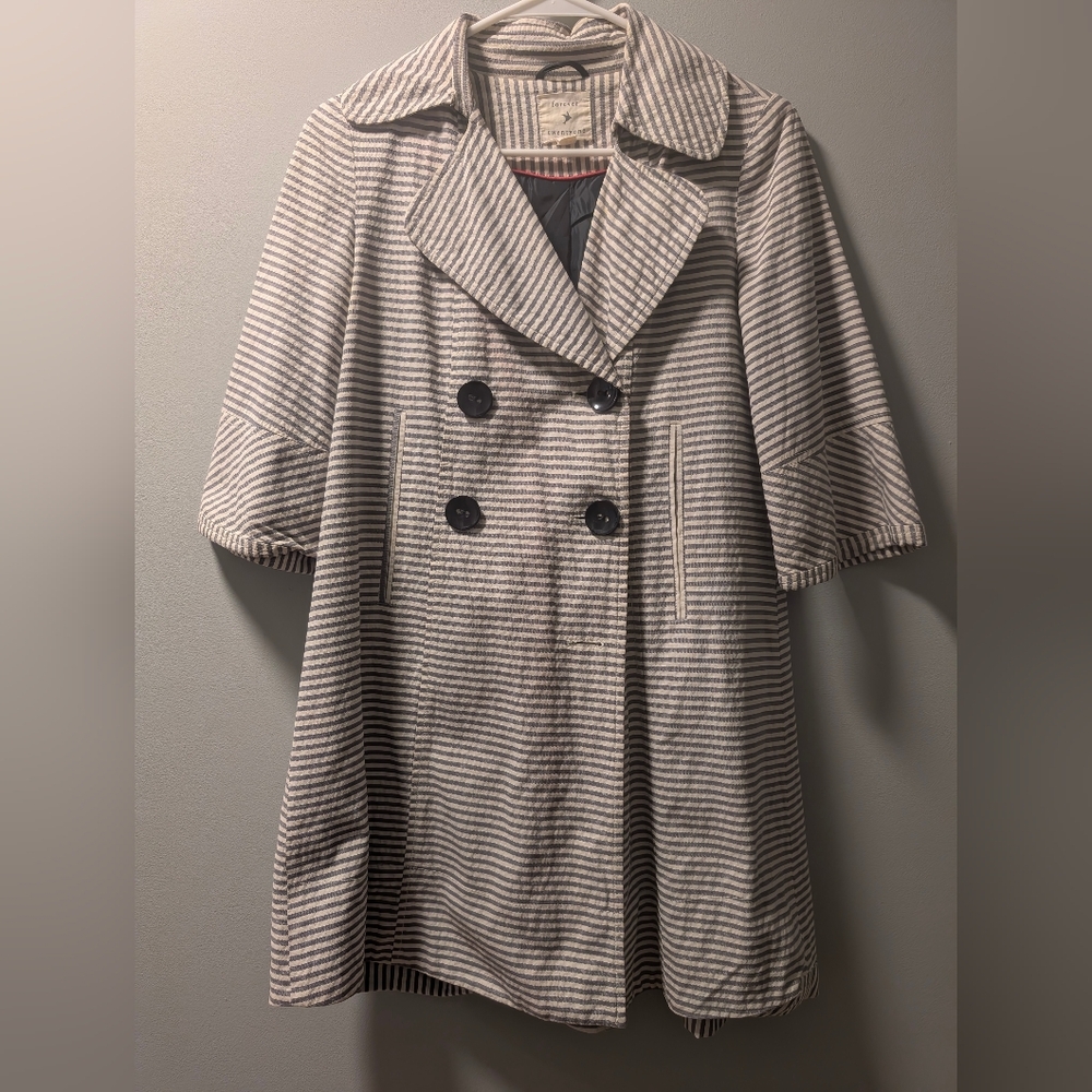 Peacoat Blazer Striped Jacket  Sz S. Forever Twentyone